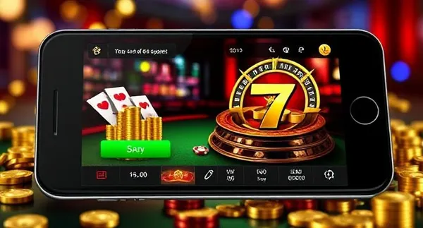 KU9 App — Enjoy seamless gaming on your smartphone A young woman relaxing with her phone while dynamic casino elements float around her, illustrating the smooth mobile experience offered by the KU9 app.