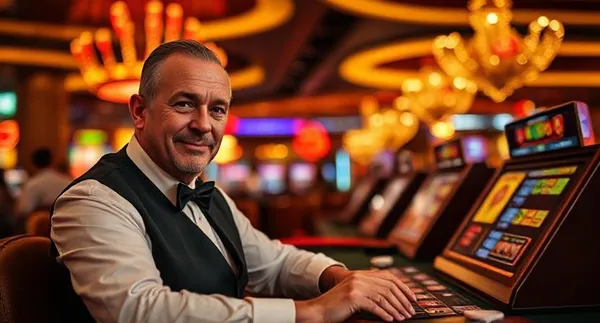 A glamorous woman holding casino chips in a neon-lit environment, representing the premium online casino atmosphere of KU9.