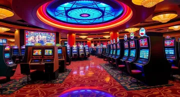 উজ্জ্বল স্লট মেশিনের পাশে হাস্যোজ্জ্বল এক নারী—যা KU9–এর রোমাঞ্চকর স্লট সংগ্রহকে উপস্থাপন করে।